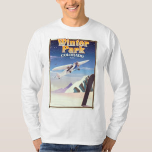 Winter Park colorado Vintage Reiseplakat T-Shirt