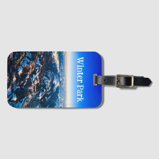 Winter Park Luggage Tag Gepäckanhänger (Vorderseite (Horizontal))