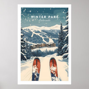 Winter Park Reiseplakat - Colorado 1 Poster