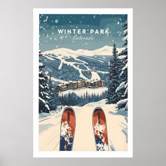 Winter Park Reiseplakat - Colorado 1 Poster (Vorne)