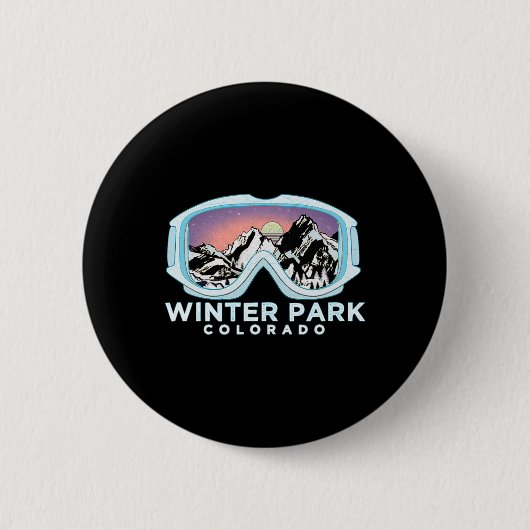 Winter Park Ski Design Winter Park, Co Skifahren S Button (Vorderseite)