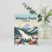 Winter Park USA Postkarte (Stehend Vorderseite)