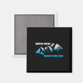 Winter Park Winter Break College High School Schül Magnet (Vorderseite/Rückseite)