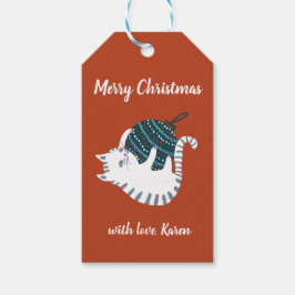 Winter Party Christmas Toy Cat Gift Geschenkanhänger