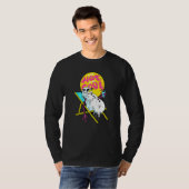 Winter Party Deck Chair Parody Melting Snowman T-Shirt (Vorne ganz)