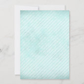 Winter-Party einladen Schneeflocken und Glitzer Einladung (Rückseite)