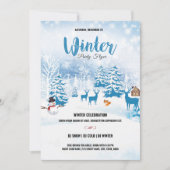 Winter Party Einladung Flyer (Vorderseite)