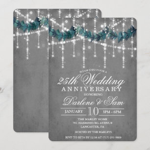 Winter-Party Einladung zum Hochzeitstag