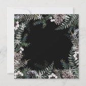 Winter Pastel Elegante Square Open House Einladung (Rückseite)