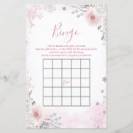 Winter-Pastell-Rosa-Schneeflocken-Schlitten-Bingo-