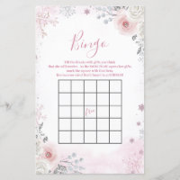 Winter-Pastell-Rosa-Schneeflocken-Schlitten-Bingo-