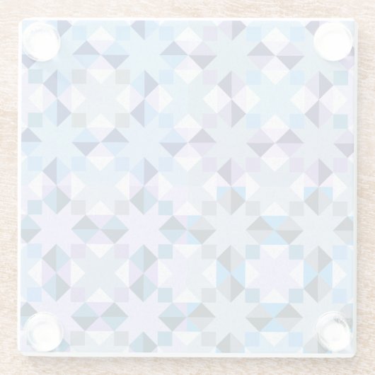 Winter-Patchwork-Star Glasuntersetzer (Rückseite)