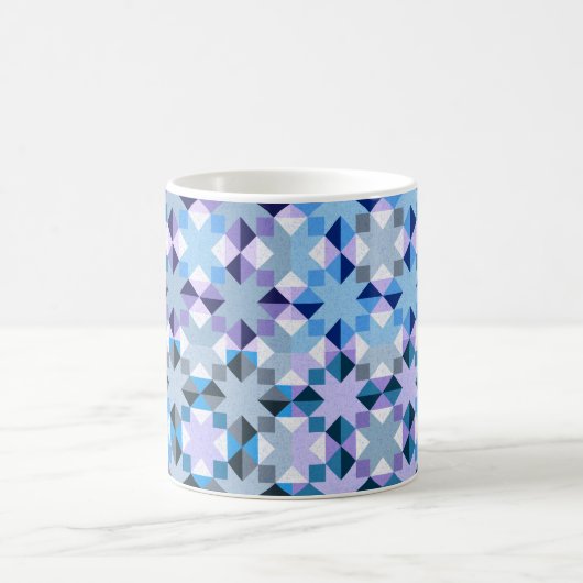 Winter-Patchwork-Star Kaffeetasse (Mittel)