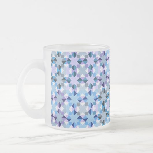Winter-Patchwork-Star Mattglastasse (Links)