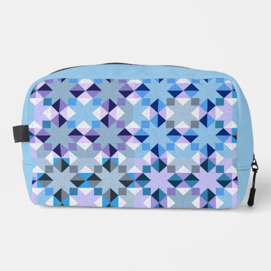 Winter-Patchwork-Star Waschbeutel (Vorderseite)