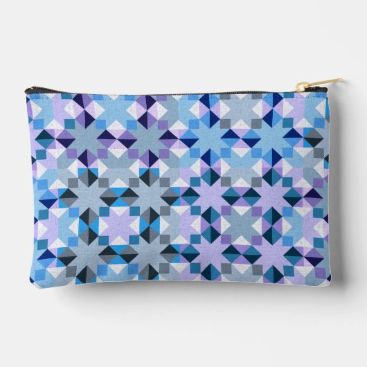 Winter-Patchwork-Star Zubehörtasche (Rückseite)