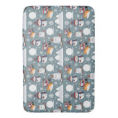 Winter Pattern Bath Mat Badematte (Vorderseite Vertikal)