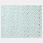 Winter Pattern Design Fleece Blanket (Vorderseite (Horizontal))
