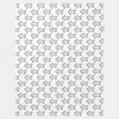 Winter Pattern Design Fleece Blanket (Vorderseite)