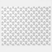 Winter Pattern Design Fleece Blanket (Vorderseite (Horizontal))