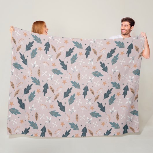 Winter Pattern Design Fleece Blanket (Beispiel)