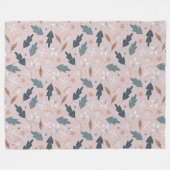 Winter Pattern Design Fleece Blanket (Vorderseite (Horizontal))