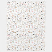 Winter Pattern Design Fleece Blanket (Vorderseite)