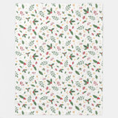 Winter Pattern Design Fleece Blanket (Vorderseite)
