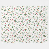 Winter Pattern Design Fleece Blanket (Vorderseite (Horizontal))