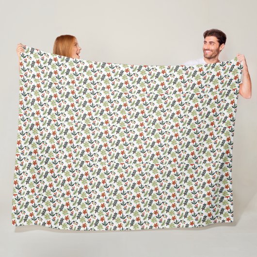 Winter Pattern Design Fleece Blanket (Beispiel)