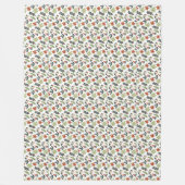 Winter Pattern Design Fleece Blanket (Vorderseite)