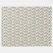 Winter Pattern Design Fleece Blanket (Vorderseite (Horizontal))