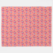 Winter Pattern Design Fleece Blanket (Vorderseite (Horizontal))
