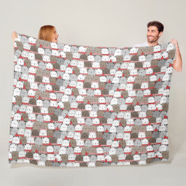 Winter Pattern Design Fleece Blanket