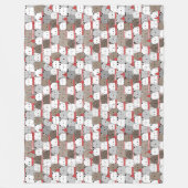 Winter Pattern Design Fleece Blanket (Vorderseite)