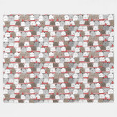 Winter Pattern Design Fleece Blanket (Vorderseite (Horizontal))