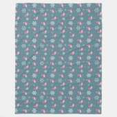 Winter Pattern Design Fleece Blanket (Vorderseite)