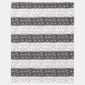 Winter Pattern Design Fleece Blanket (Vorderseite)