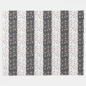 Winter Pattern Design Fleece Blanket (Vorderseite (Horizontal))