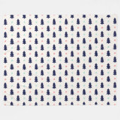 Winter Pattern Design Fleece Blanket (Vorderseite (Horizontal))