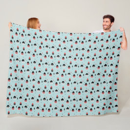 Winter Pattern Design Fleece Blanket