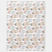 Winter Pattern Design Fleece Blanket  (Vorderseite)