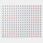 Winter Pattern Design Fleece Blanket (Vorderseite (Horizontal))