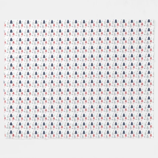 Winter Pattern Design Fleece Blanket (Vorderseite (Horizontal))