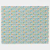 Winter Pattern Design Fleece Blanket (Vorderseite (Horizontal))