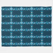 Winter Pattern Design Fleece Blanket (Vorderseite (Horizontal))