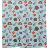 Winter Pattern Duschvorhang (Vorderseite)