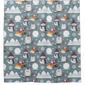 Winter Pattern Duschvorhang (Vorderseite)