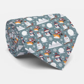 Winter Pattern Neck Tie Krawatte (Gerollt)