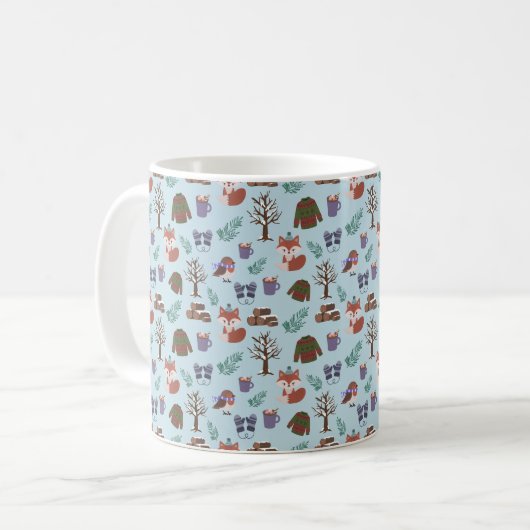 Winter Pattern Tasse (Vorderseite Links)